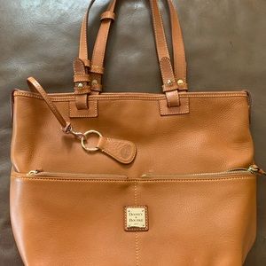 Dooney and Bourke pebble leather convertible tote.